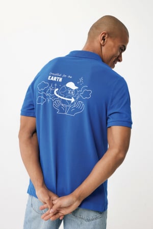 Tricou polo unisex IQONIQ Yosemite, bumbac organic si reciclat, 220 GSM, medium fit [5]