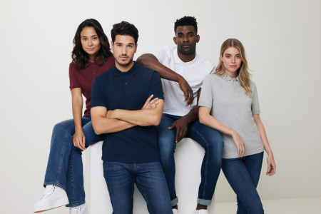 Tricou polo unisex IQONIQ Yosemite, bumbac organic si reciclat, 220 GSM, medium fit [18]