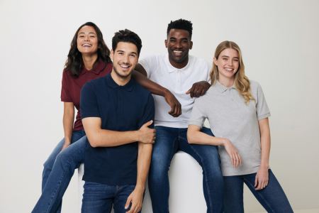 Tricou polo unisex IQONIQ Yosemite, bumbac organic si reciclat, 220 GSM, medium fit [5]