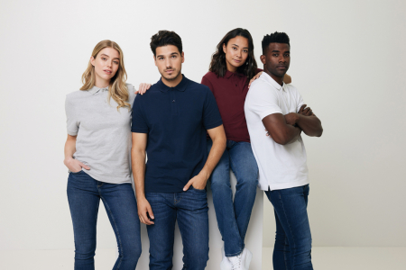 Tricou polo unisex IQONIQ Yosemite, bumbac organic si reciclat, 220 GSM, medium fit [22]