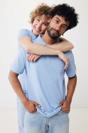 Tricou polo unisex IQONIQ Yosemite, bumbac organic si reciclat, 220 GSM, medium fit [4]