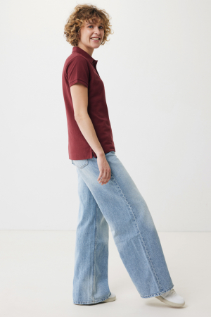 Tricou polo dama IQONIQ Yosemite, bumbac organic si reciclat, 220 GSM, medium fit [6]