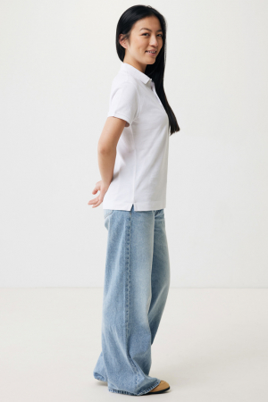 Tricou polo dama IQONIQ Yosemite, bumbac organic si reciclat, 220 GSM, medium fit [8]