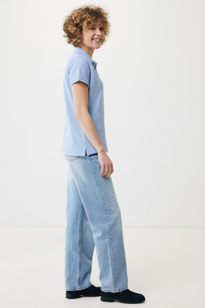 Tricou polo dama IQONIQ Yosemite, bumbac organic si reciclat, 220 GSM, medium fit [7]