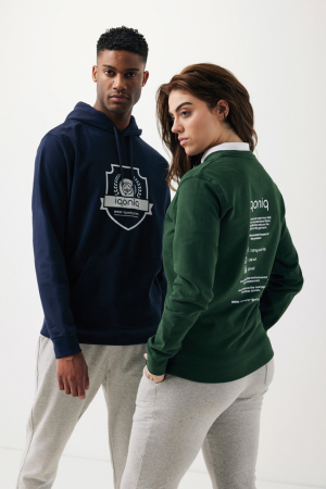 Bluza unisex IQONIQ Zion, bumbac organic si reciclat, guler rotund, 340 GSM [7]