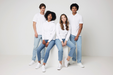 Bluza unisex IQONIQ Zion, bumbac organic si reciclat, guler rotund, 340 GSM [5]