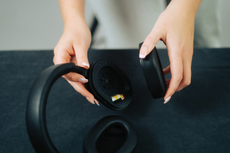 Casti wireless Urban Vitamin Irvine RCS din policarbonat reciclat, ANC/ENC, 40h autonomie [22]