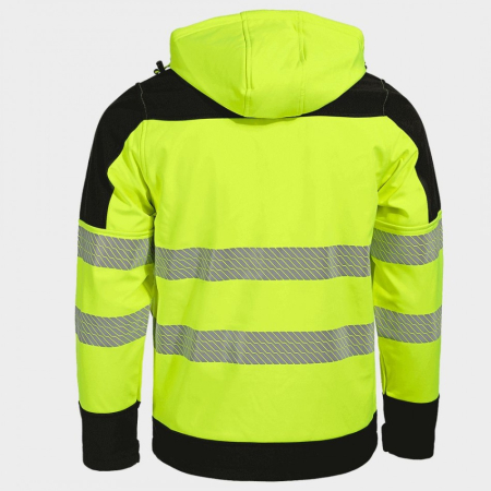 Jacheta softshell HiVis NOBEL PRO 2.0 cu gluga si benzi reflectorizante [1]