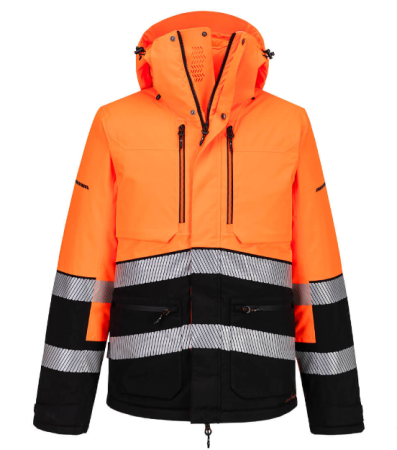 Protectia muncii si Imbracaminte - Jacheta premium impermeabila de Iarna Hi-Vis EV467