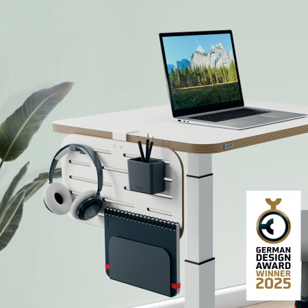 Kit organizator Leitz Ergo, pentru birou (max. 3.5 cm), 42x25 cm, 3 suporturi incluse [1]