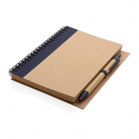 Agenda cu spira si coperta kraft, cu pix – personalizabila si eco-friendly [2]