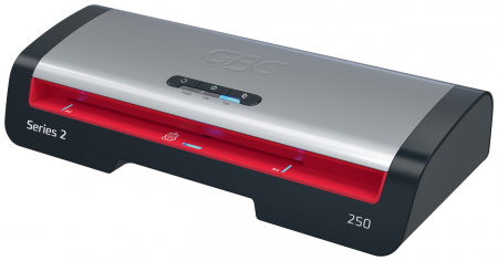 Laminatoare - Laminator GBC 250 Office, A4, kit folii laminare inclus, negru-argintiu