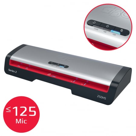 Laminator GBC 250HS Office, A3. kit folii laminare inclus, negru-argintiu [4]