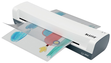 Laminator Leitz iLAM Home, A3, kit folii laminare inclus, alb-gri [1]