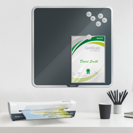 Laminator Leitz iLAM Home, A4, kit folii laminare inclus, alb-gri [5]