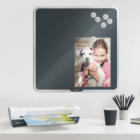 Laminator Leitz iLAM Home, A4, kit folii laminare inclus, alb-gri [7]