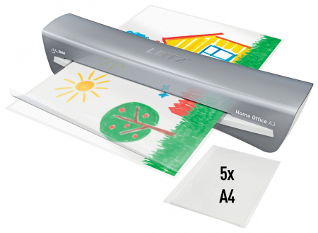 Laminatoare - Laminator Leitz iLAM Home Office A3, EU, 230V, gri