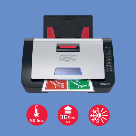 Laminator semi-automat GBC Velocity A4 cu rola 80 microni inclusa [2]