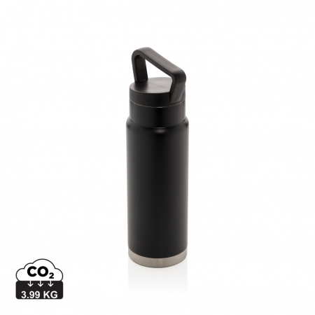 Noutati si inovatii - Sticla termos inox 650 ml vacuum antiscurgere cu maner