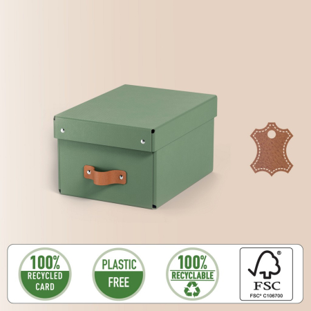 Leitz Puro Cutie de depozitare cu capac, mică, 7L, 100% carton reciclat, set de 2 bucăți [2]