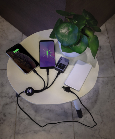 Cablu 6-in-1 cu logo iluminat – USB-C, iOS, Micro USB [6]