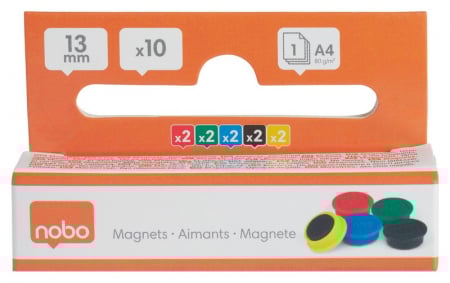 Magneti pentru table NOBO, diametru 13 mm, sustin 1 coala, 10 buc/set [3]