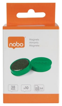Magneti pentru table NOBO, diametru 38 mm, sustin 20 coli, 10 buc/set [4]