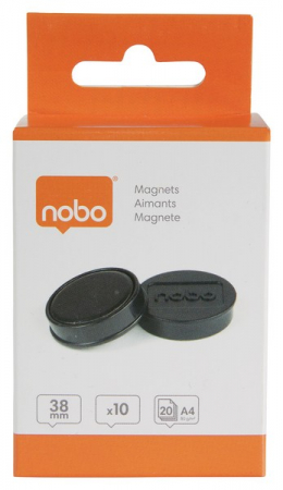 Magneti pentru table NOBO, diametru 38 mm, sustin 20 coli, 10 buc/set [4]