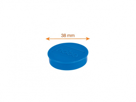 Comunicare si prezentare - Magneti pentru table NOBO, diametru 38 mm, sustin 20 coli, 10 buc/set