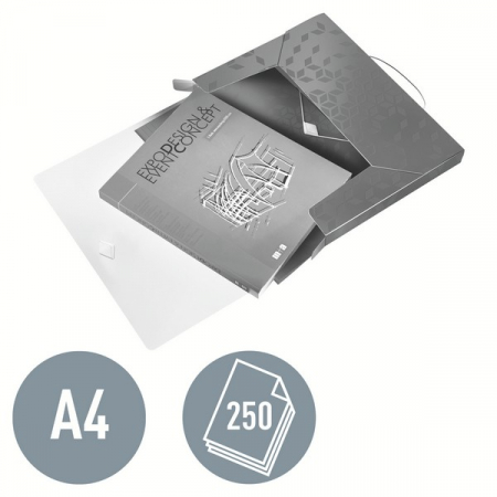 Mapa cu elastic Jumbo Leitz WOW A4 250coli, roz [5]