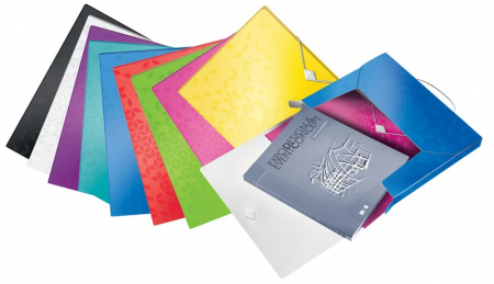 Mapa cu elastic Jumbo Leitz WOW A4 250coli, roz [3]