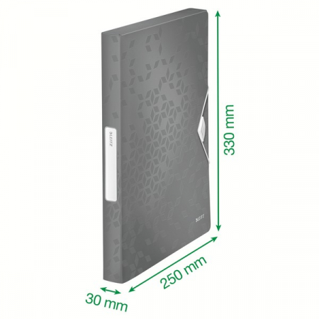 Mapa cu elastic Jumbo Leitz WOW A4 250coli, roz [4]