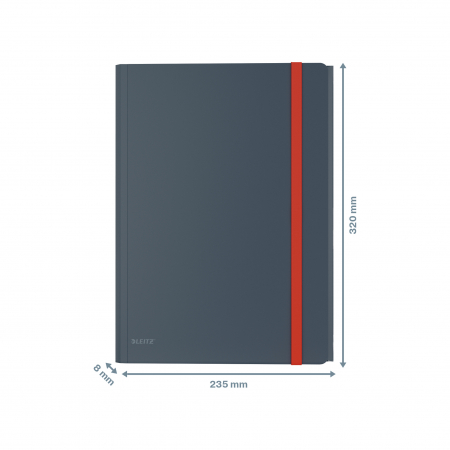 Mapa cu elastic Leitz Cosy, PP, A4, 150 coli, cu buzunar inclus [3]
