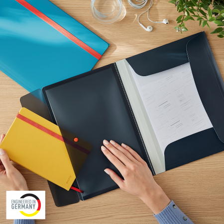 Mapa cu elastic Leitz Cosy, PP, A4, 150 coli, cu buzunar inclus [2]