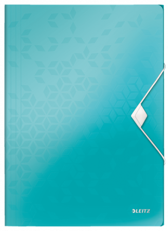 Mapa cu elastic Leitz WOW, PP, A4, 150coli, turcoaz [0]