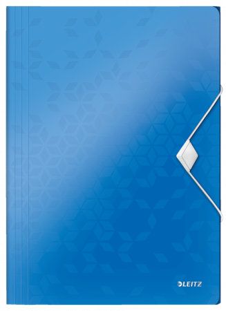 Mapa cu elastic Leitz WOW, PP, A4, 150coli, albastru [0]