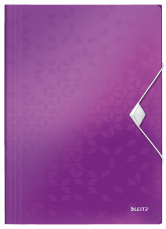 Mapa cu elastic Leitz WOW, PP, A4, 150coli, mov [0]