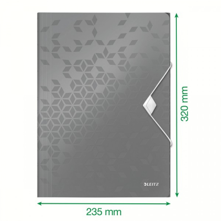 Mapa cu elastic Leitz WOW, PP, A4, 150coli, diverse culori [5]
