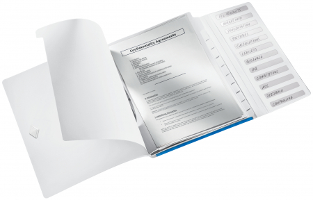 Mapa cu 12 separatoare Leitz WOW, PP, A4, 200coli, albastru [1]