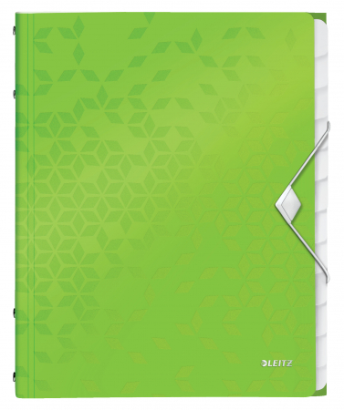Mapa cu 12 separatoare Leitz WOW, PP, A4, 200coli, verde [0]