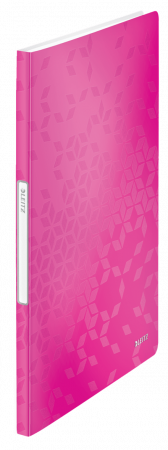 Mapa 20 folii Leitz WOW PP, A4, coperta moale, roz [0]