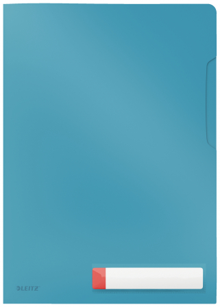 Dosare, folii protectie si mape - Mapa de protectie Leitz Cosy, deschidere superioara si lateral dreapta, PP, A4, 40 coli, cu eticheta, 3 buc/ set