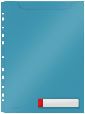 Dosare, folii protectie si mape - Mapa Leitz Cosy Jumbo, PP, A4, 150 coli, pre-perforata, cu eticheta, 3 buc/set