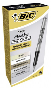 Marker CD Bic Grip Fine, negru [1]