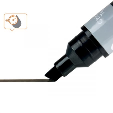 Marker NOBO, pentru table si flipcharturi, cerneala lichida, varf tip dalta 5-12 mm, standard, 10 buc/cutie [1]