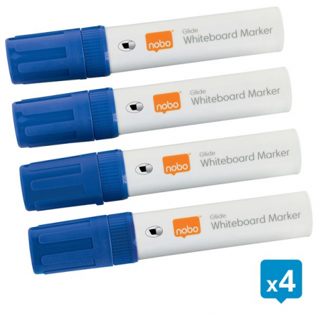 Marker NOBO, pentru table si flipcharturi, varf tip dalta 5-12 mm, Jumbo, 4 buc/cutie [3]