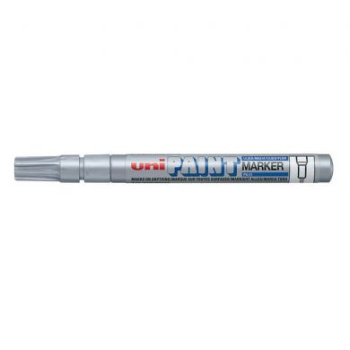 Marker vopsea Uniball PX-21 0.8-1.2 mm argintiu [0]