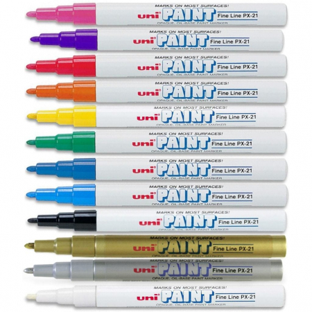 Marker vopsea Uniball PX-21 0.8-1.2 mm roz [1]