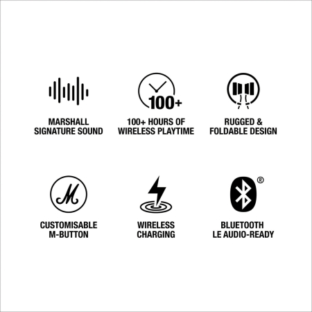 Casti Marshall Major V, 100+ ore, incarcare wireless [2]