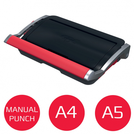 Masina de indosariat GBC CombBind CB15, manuala, cu spire din plastic, A4, 15/165 coli, negru-argintiu [4]
